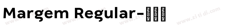 Margem Regular字体转换